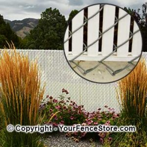 bottom locking fence slat