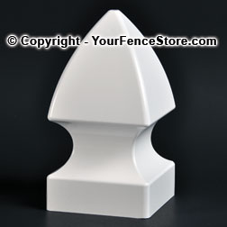 Post Caps for Vinyl Deck and Porch Posts (Gothic - 4")