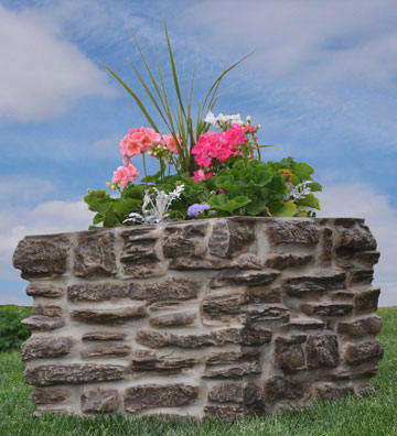 Faux Rock Planter Box