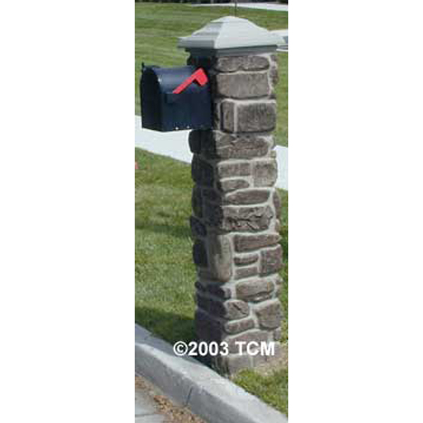 Pre-Formed River Rock Faux Pillars