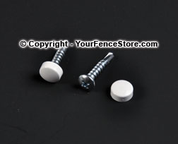 Self Drilling Stainless Steel Screws with Cap Designed for use with PVC, Wood or Aluminum
