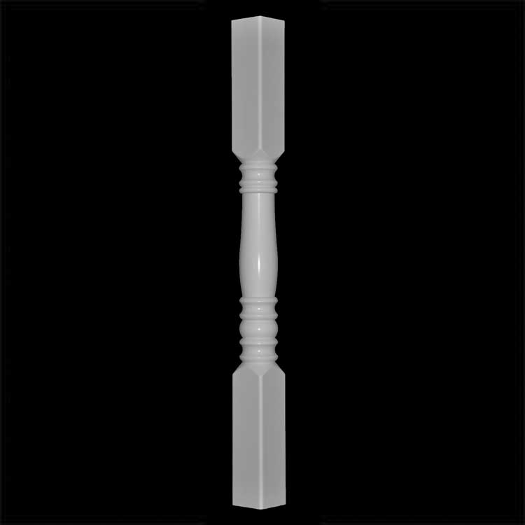 Colonial Newel Post 4 x 4 x 48